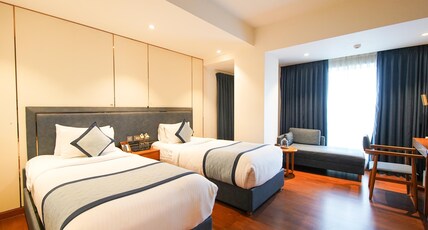 Pride Hotel Udaipur Room Type - Premium Twin Room With City View Pride Hotel Udaipur Room Type - Premium Twin Room With City View