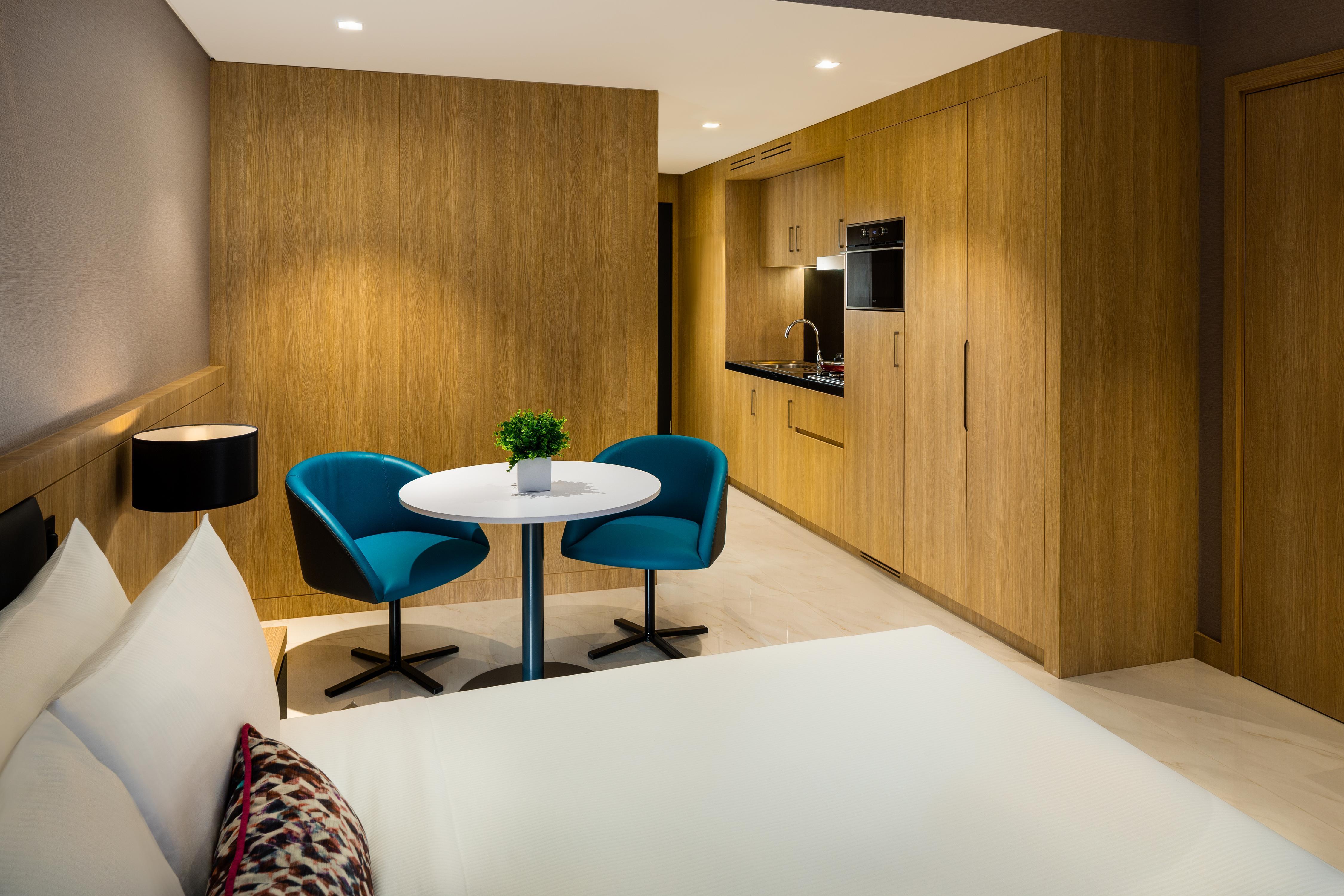 Millennium Place Mirdif Hotel Room Type - Studio Room with One King Bed and Kitchen