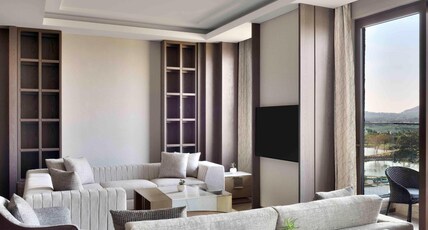 JW Marriott Bengaluru Prestige Golfshire Resort and Spa Room Type - Luxury Suite, Executive lounge access, Suite, 1 King, Golf view, Balcony JW Marriott Bengaluru Prestige Golfshire Resort and Spa Room Type - Luxury Suite, Executive lounge access, Suite, 1 King, Golf view, Balcony