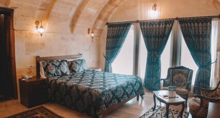 Capapdocia Balloon Cave Room Type - 204 – Delux Arch Room with Jacuzzi and Fireplace Capapdocia Balloon Cave Room Type - 204 – Delux Arch Room with Jacuzzi and Fireplace