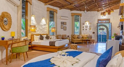 Themis Mudhouse Nature's Retreat Resort Room Type - Ethnic Suite Villa (Bathtub, Personal Plunge Pool and Courtyard)