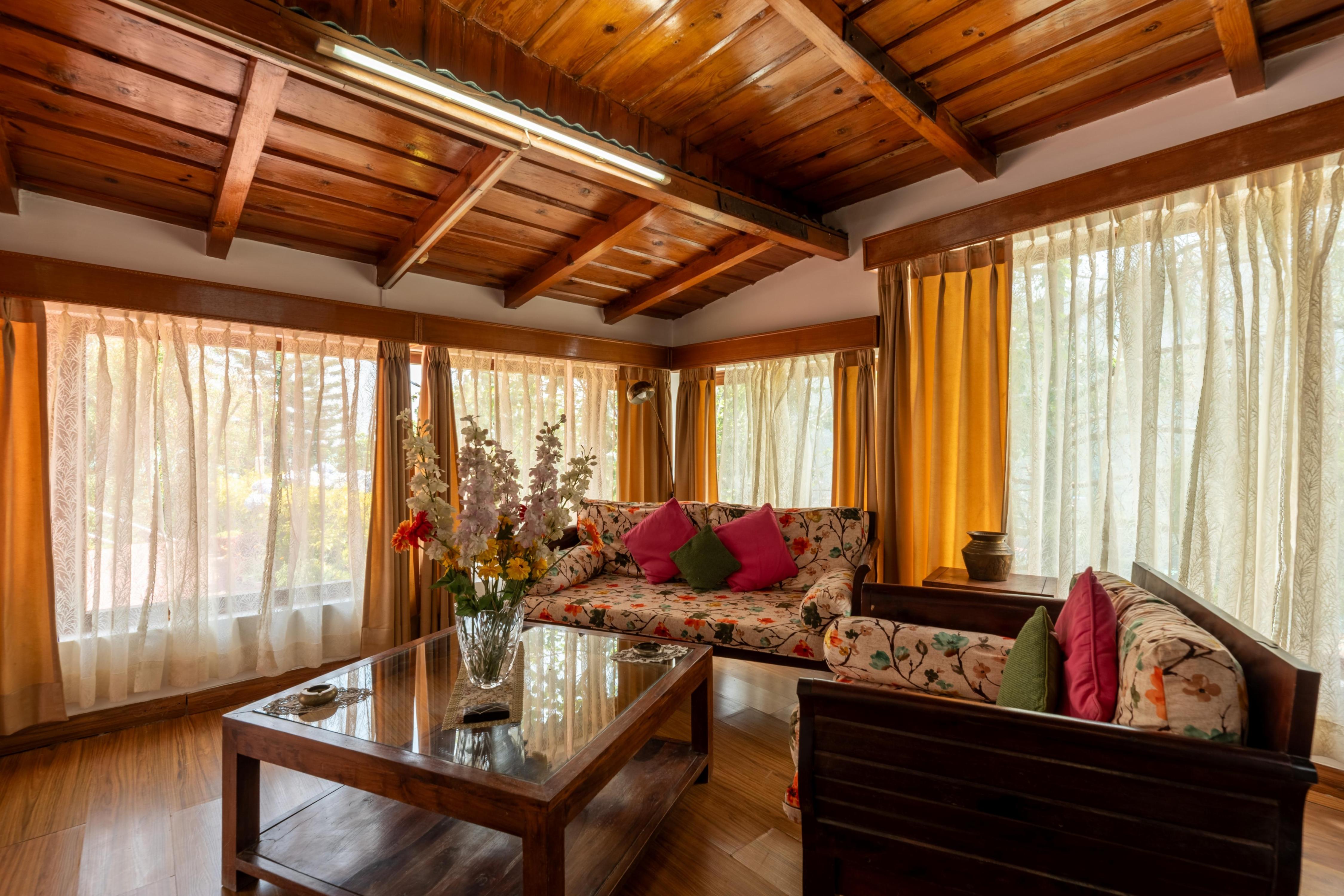 2BHK Lake View w Pool in Bhimtal | Gargi Cottages - Tap to explore photos