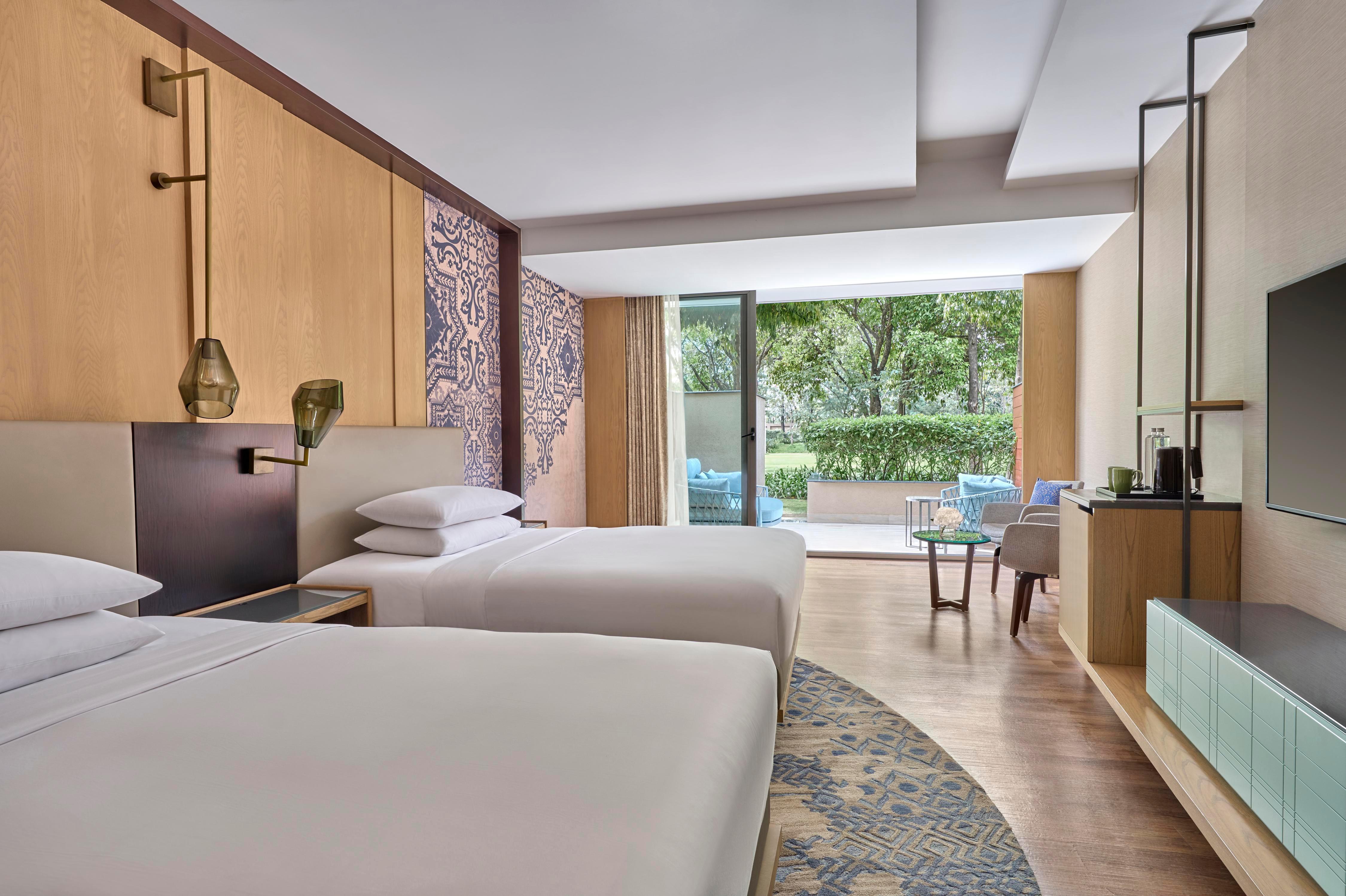 Aravali Marriott Resort & Spa, Delhi NCR Room Type - Premier, Guest Room, 1 Twin, Garden View