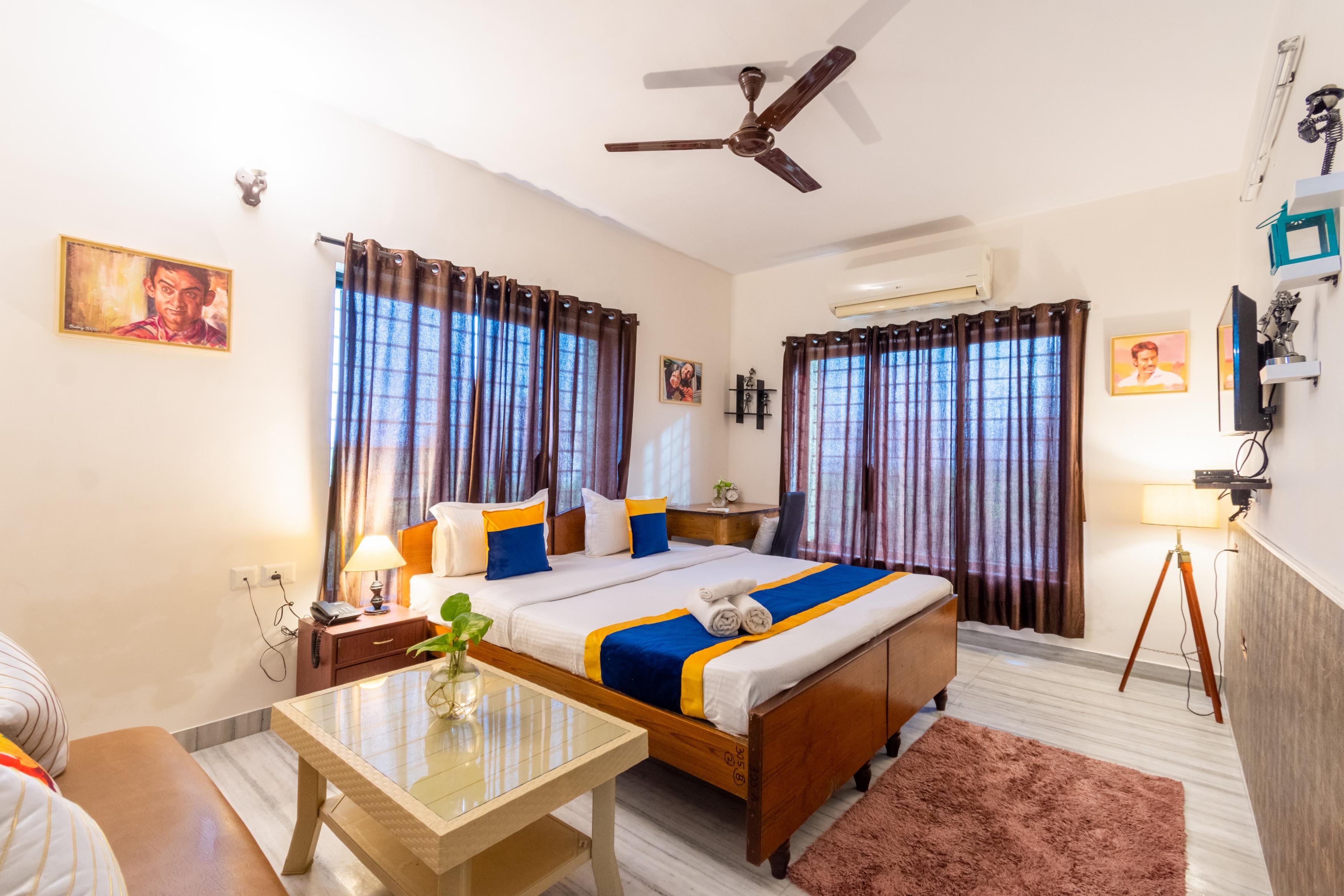 Bollywood Themed 4 AC Bedrooms, Big Hall, Kitchen - Tap to explore photos