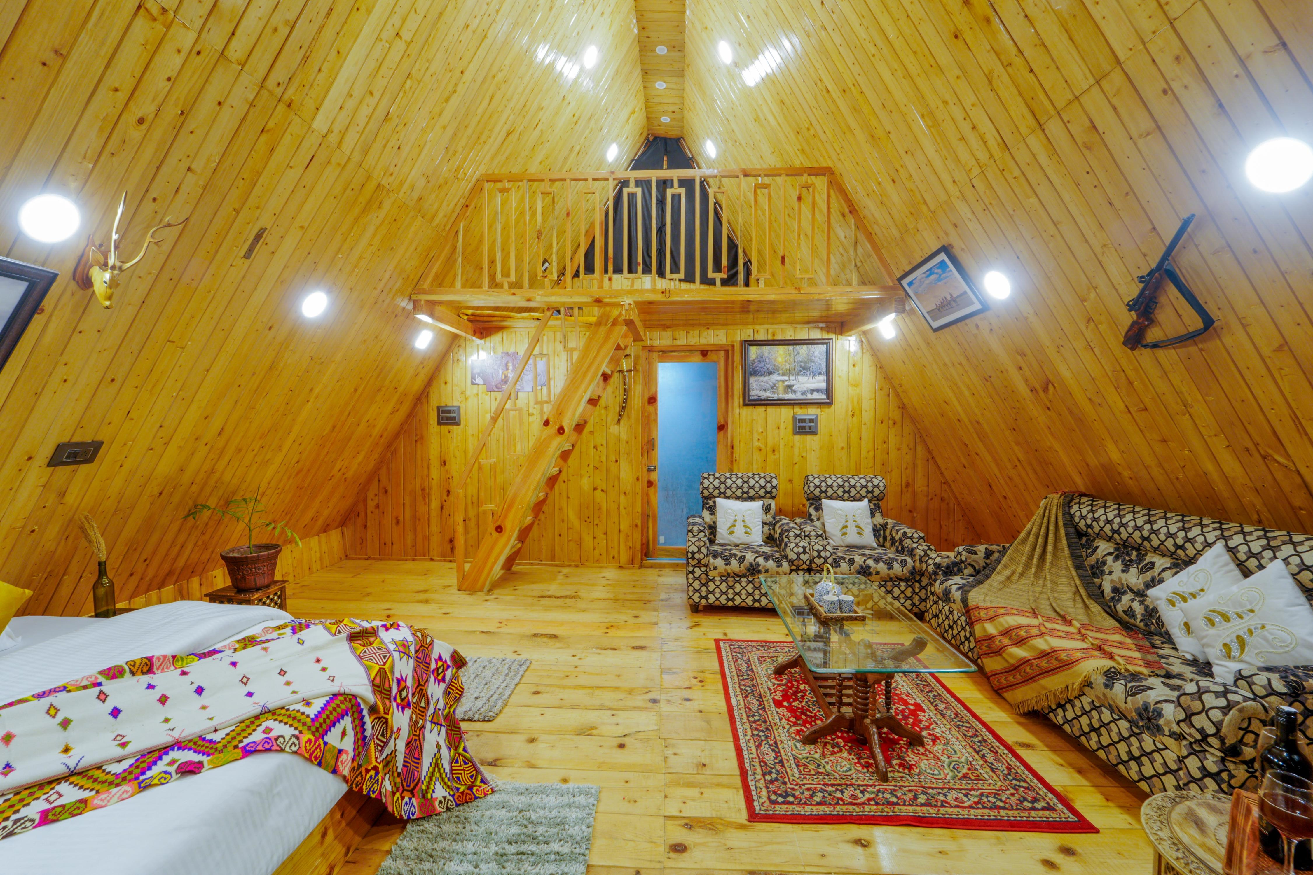 Himalayan Manor A-Frame House - Tap to explore photos
