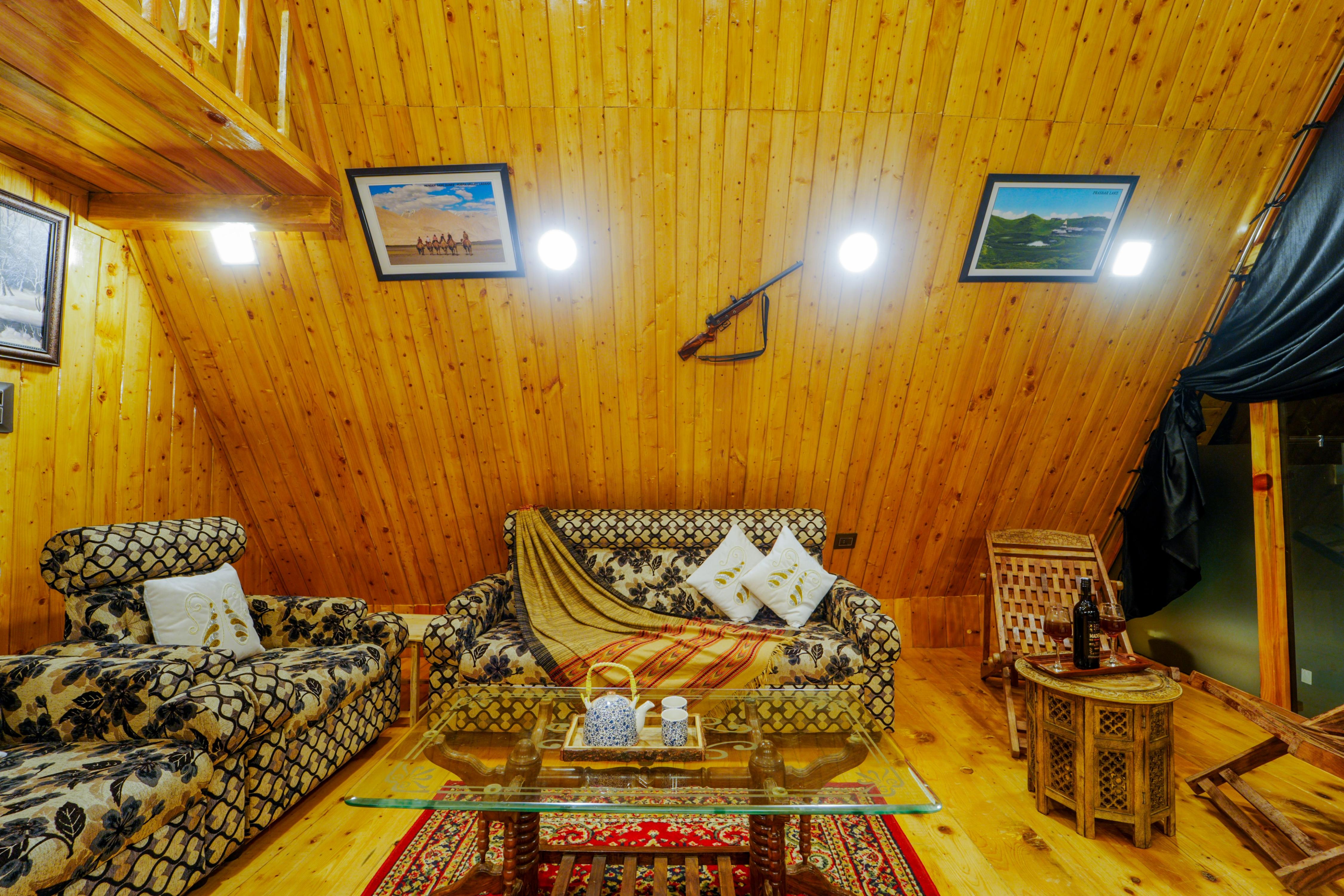 Himalayan Manor A-Frame Cabin - Tap to explore photos