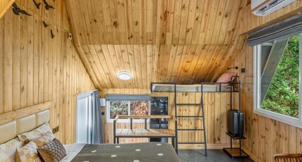 The Cove Lakkidi Room Type - Premium Wooden AC with Balcony Bunk Bed Room The Cove Lakkidi Room Type - Premium Wooden AC with Balcony Bunk Bed Room
