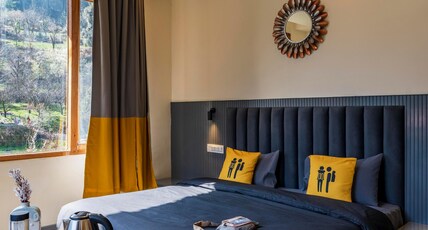 The Hosteller Kasol, Parvati Valley Room Type - Deluxe Double Room with Balcony and Mountain View x A Block The Hosteller Kasol, Parvati Valley Room Type - Deluxe Double Room with Balcony and Mountain View x A Block