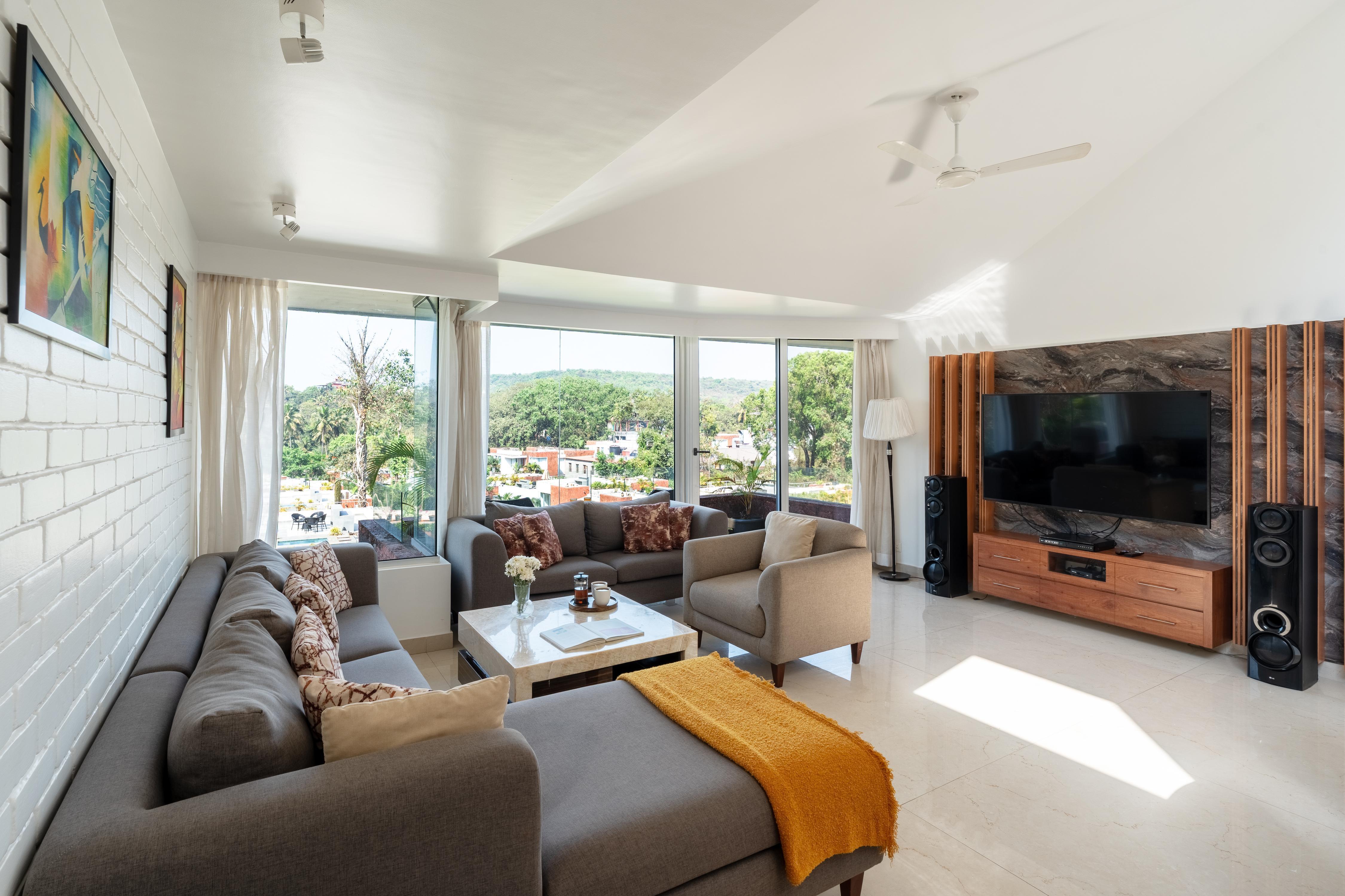 El Sereno - 2 BHK at Vagator by The Blue Kite (206) - Tap to explore photos