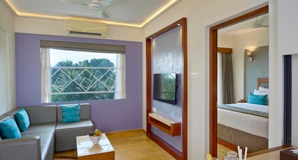 Noah Sky Suites Room Type - One Bedroom Suite With Balcony and Living Area