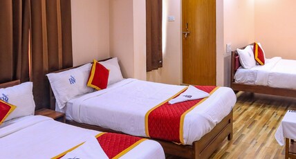 Hotel Radha Krishna Room Type - Family Non Ac-Three King Beds-8 Pax Hotel Radha Krishna Room Type - Family Non Ac-Three King Beds-8 Pax