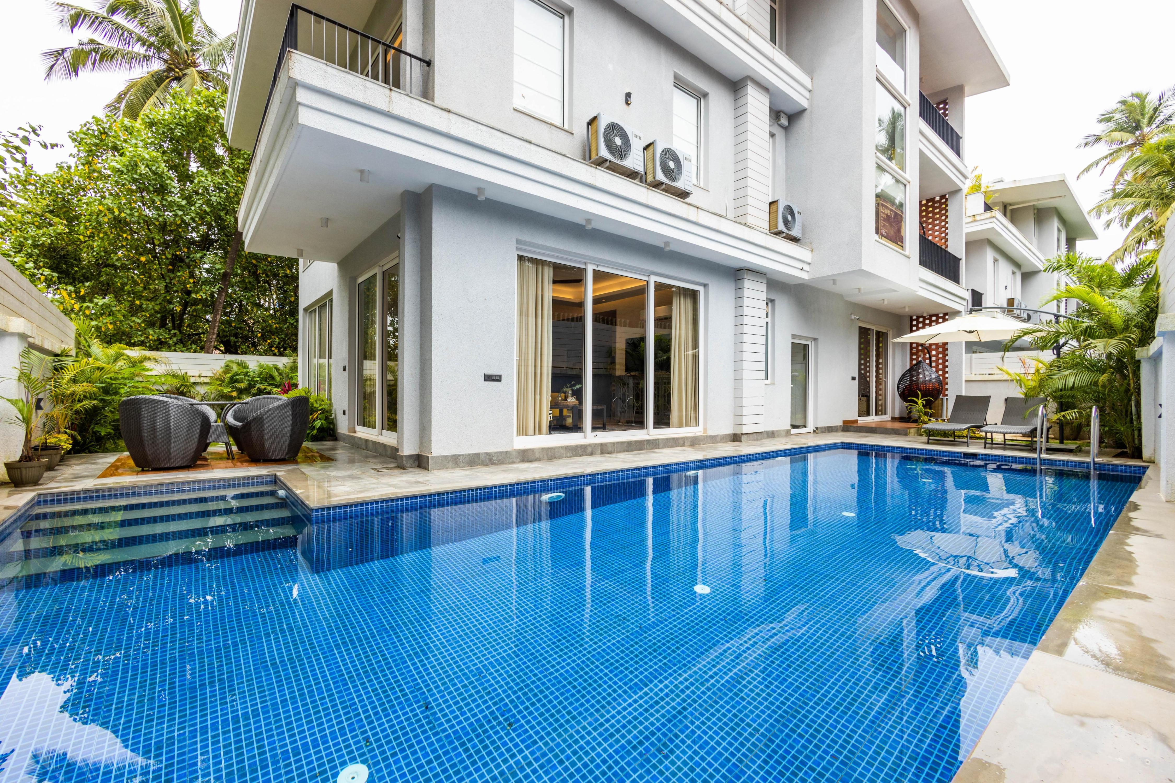 Hireavilla | Amani - 4BHK with Private Pool in North Goa - Tap to explore photos
