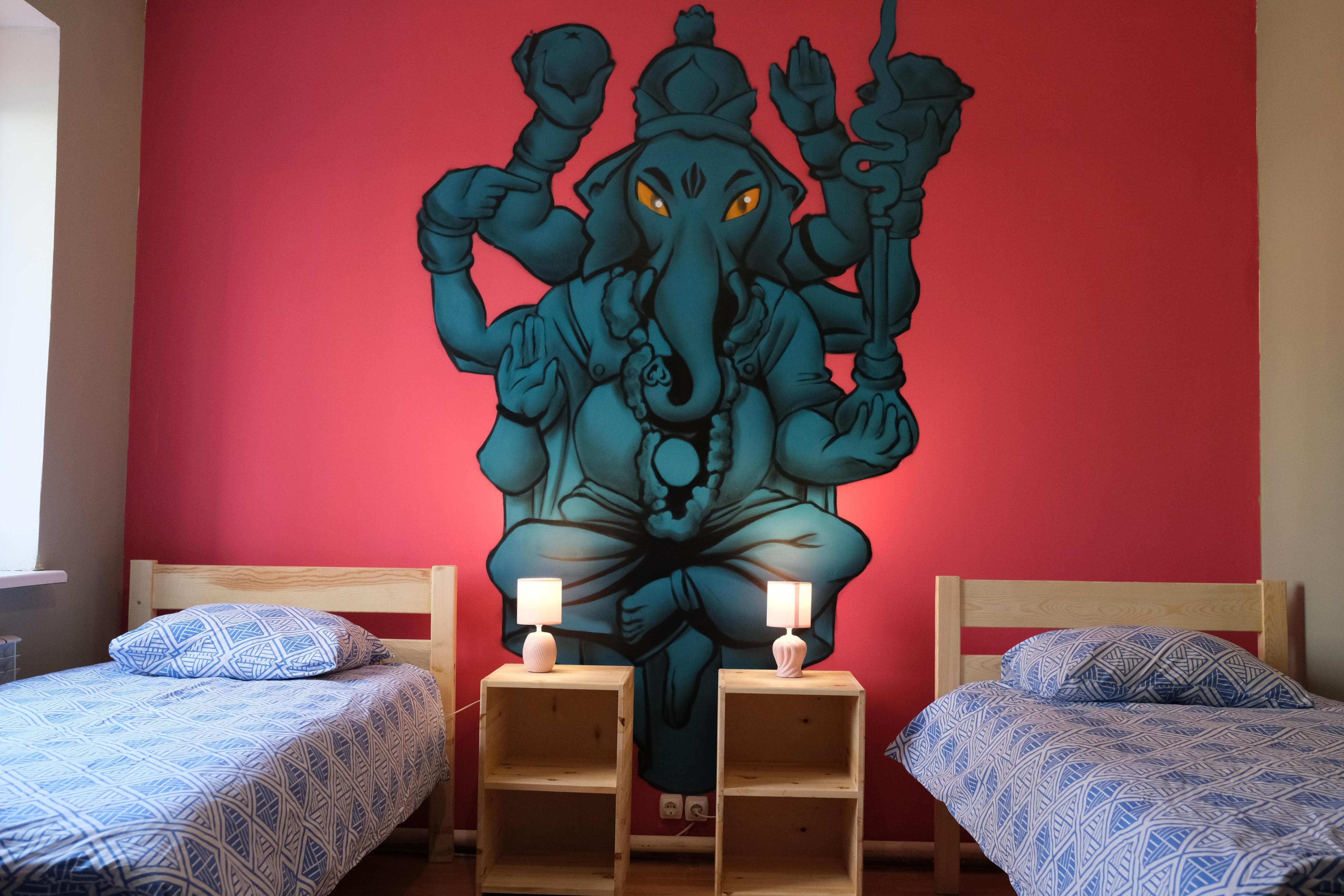 Wanderlust hostel Riverside Room Type - Red Private Room