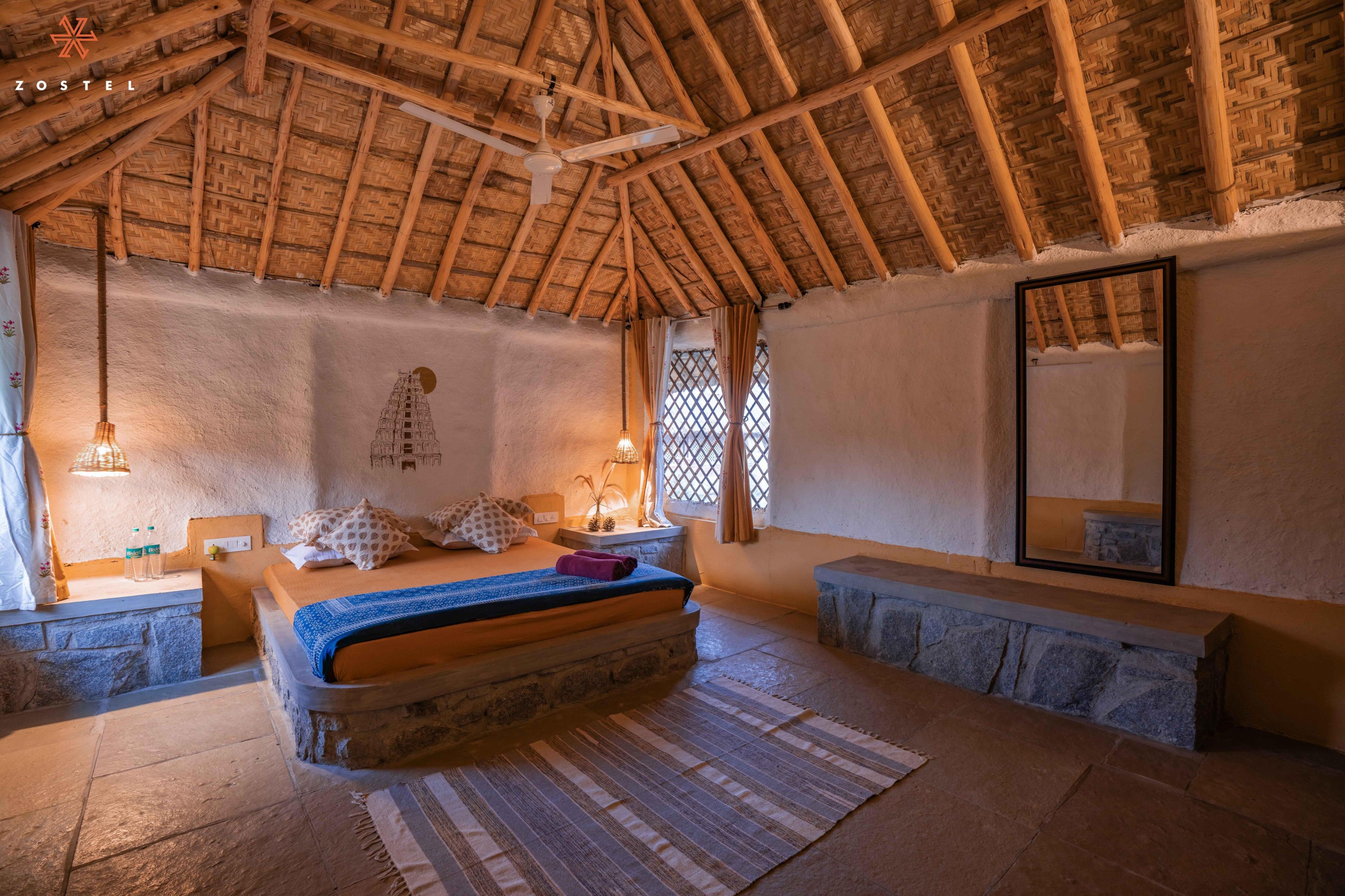 Zostel Hampi (Gangavathi) Room Type - Deluxe Mud Cottage (Non AC)