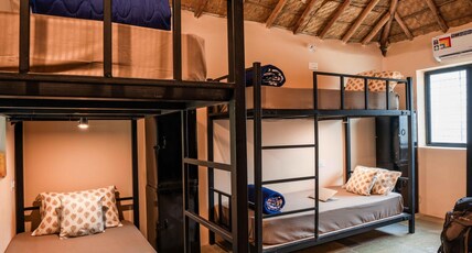 Zostel Hampi (Gangavathi) Room Type - 1 Bunk Bed | Deluxe 6 Bed Female Dorm | Shared en-suite washroom Zostel Hampi (Gangavathi) Room Type - 1 Bunk Bed | Deluxe 6 Bed Female Dorm | Shared en-suite washroom