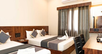 HOTEL ELITE Room Type - Deluxe Triple Bed AC Room(In Second Floor..No Lift) HOTEL ELITE Room Type - Deluxe Triple Bed AC Room(In Second Floor..No Lift)