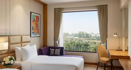 Ramada Encore by Wyndham Amritsar Airport Road Room Type - Deluxe Room , 2 Single bed , City View