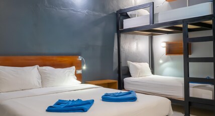 Leisure Hostel Room Type - Quadruple Room King Bed and One Bunk Bed