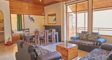 The Bliss Cottage Manali(Villa and Apartment) Room Type - 3 Bedroom Bliss Apartment+Balcony+Dining+Lobby