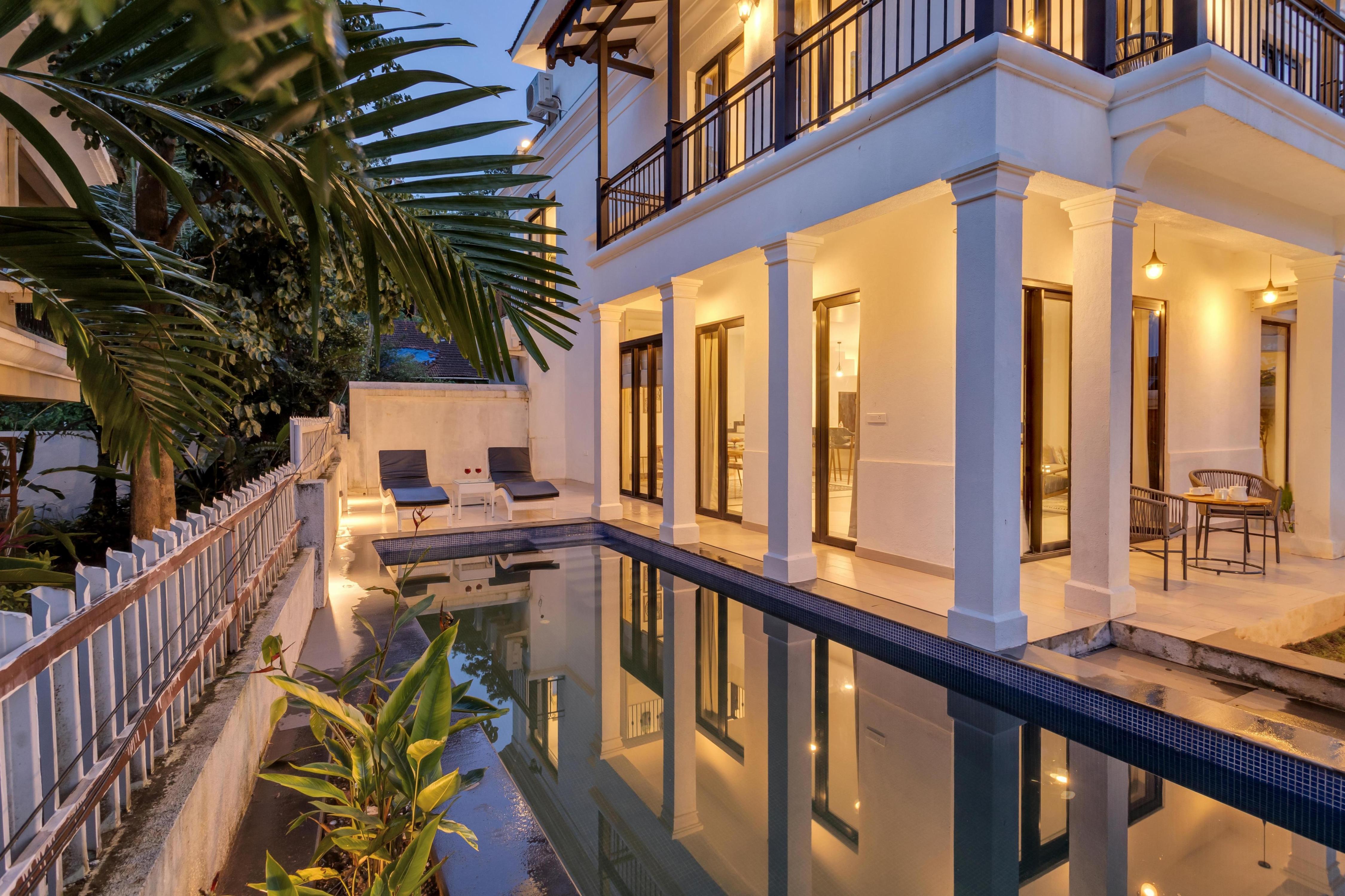 Spectacular Spaces|Paddington -4BHK PVT Pool with Balcony & Field Views Pilerne candolim - Tap to explore photos