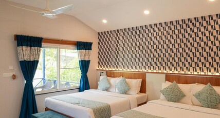 MGM Whispering Winds Yelagiri Room Type - Cottage - 2 Queen Bed - Pool view - Private Sitout