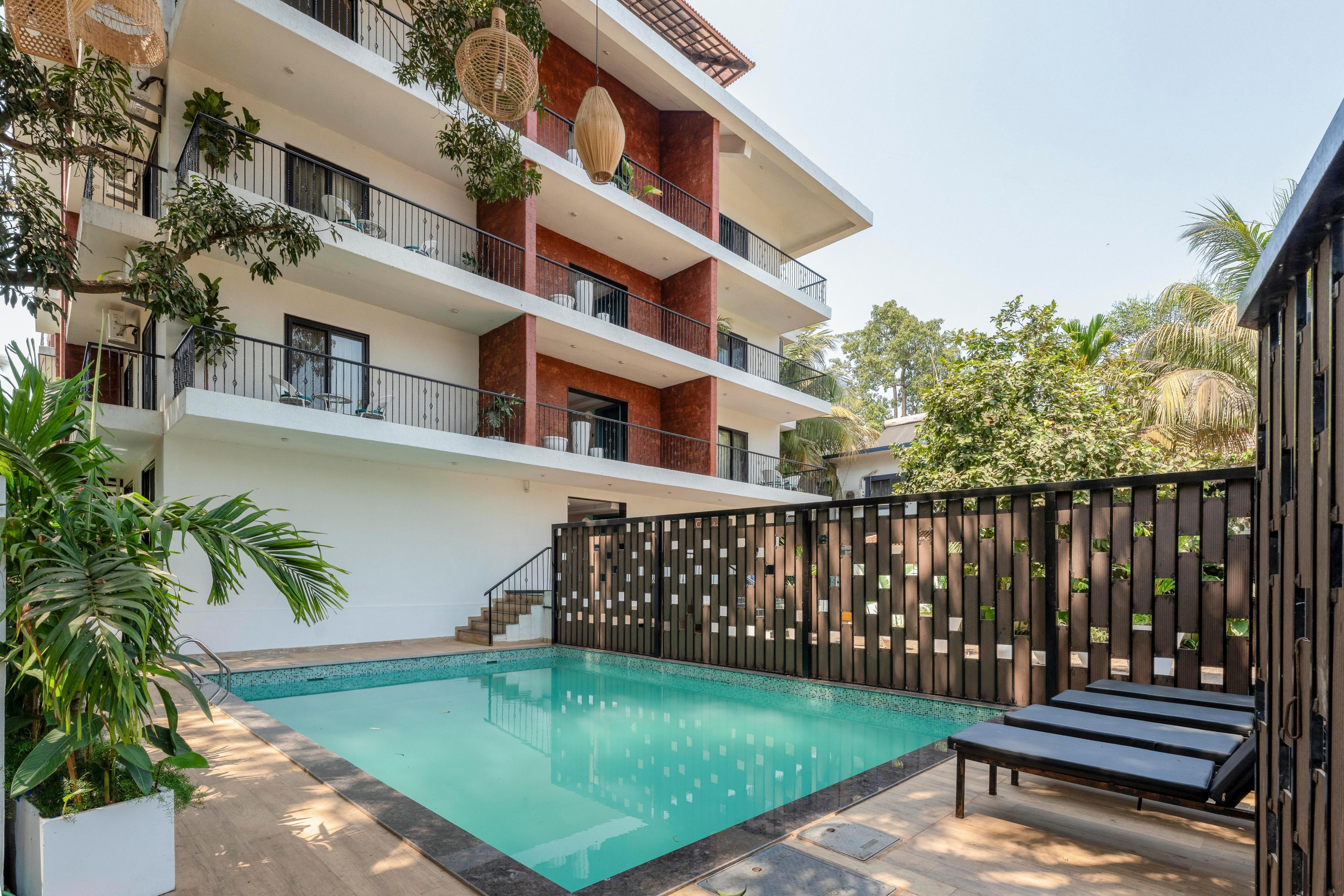 tisyastays | Large 1BHK with Pool , ClosetoBaga beach - Tap to explore photos
