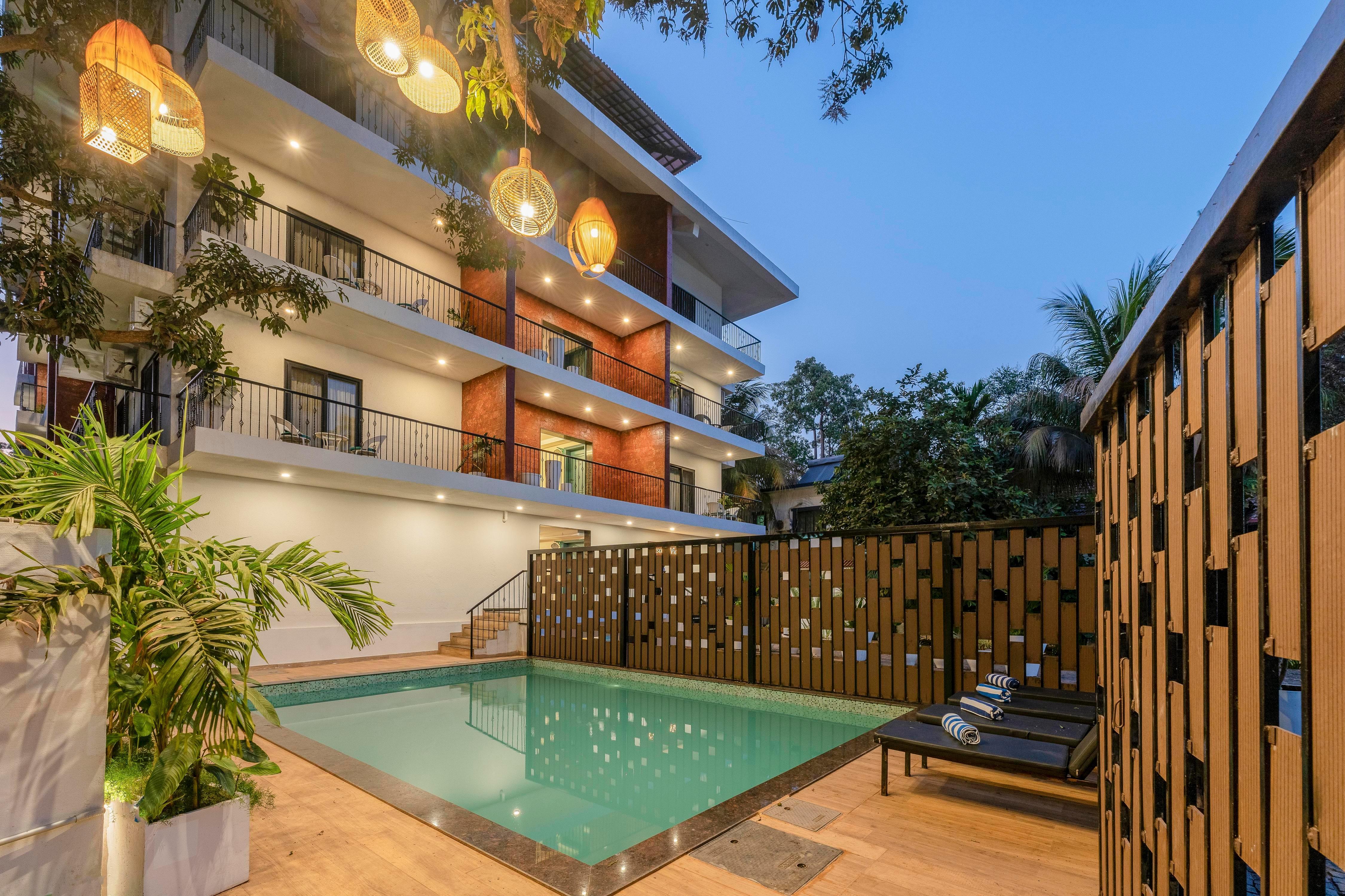 tisyastays | Koral 1BHK with Pool, Close to Baga beach - Tap to explore photos