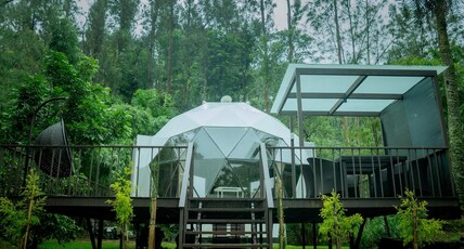 CHANDRAMUKUTA HOME STAY Room Type - Woodside AC Glass Dome (Dedicated Washroom but outside the room)