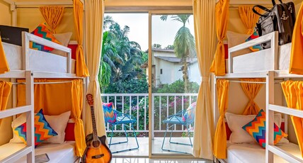 goSTOPS Alibaug Room Type - Bed in 6 Bed Mixed AC Dormitory Room with Balcony and Ensuite Bathroom