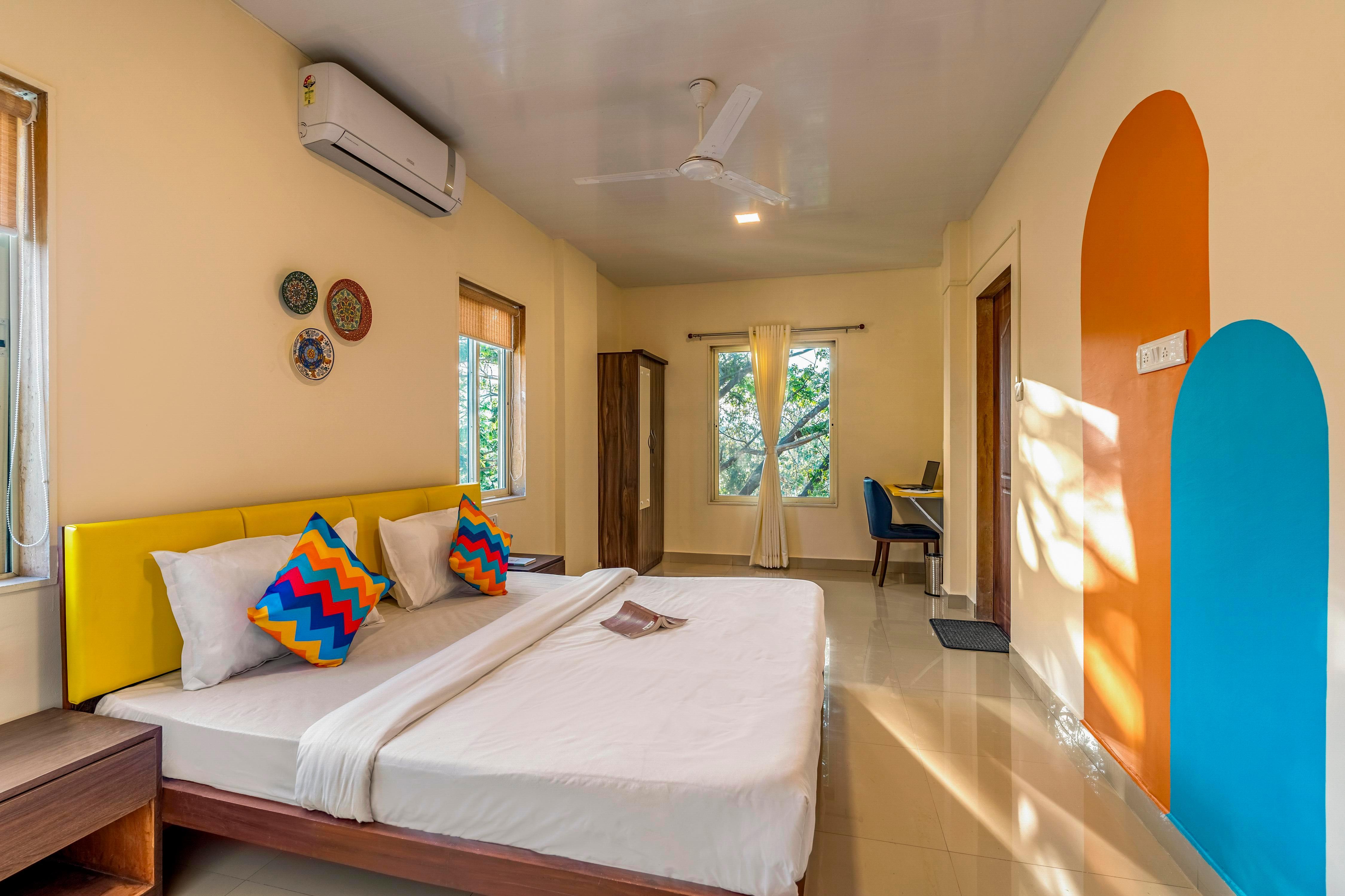 goSTOPS Alibaug Room Type - Deluxe Private AC Room with Ensuite Bathroom