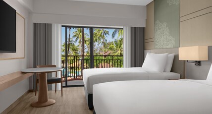 Courtyard by Marriott Phuket, Patong Beach Resort Room Type - Premier Guest Room 2 Twin Pool View for 2 persons, 3rd person to pay at hotel