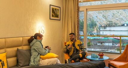 The Hosteller Mcleodganj, Bhagsu Waterfall Room Type - Deluxe Double Room with Balcony and Mountain View The Hosteller Mcleodganj, Bhagsu Waterfall Room Type - Deluxe Double Room with Balcony and Mountain View