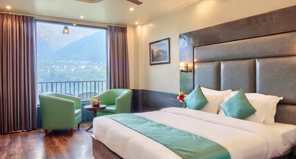 Vine Hills Resort and Spa Manali by The Beatle Room Type - Deluxe Room with Balcony (176 Sq Ft) - Mountain View Vine Hills Resort and Spa Manali by The Beatle Room Type - Deluxe Room with Balcony (176 Sq Ft) - Mountain View
