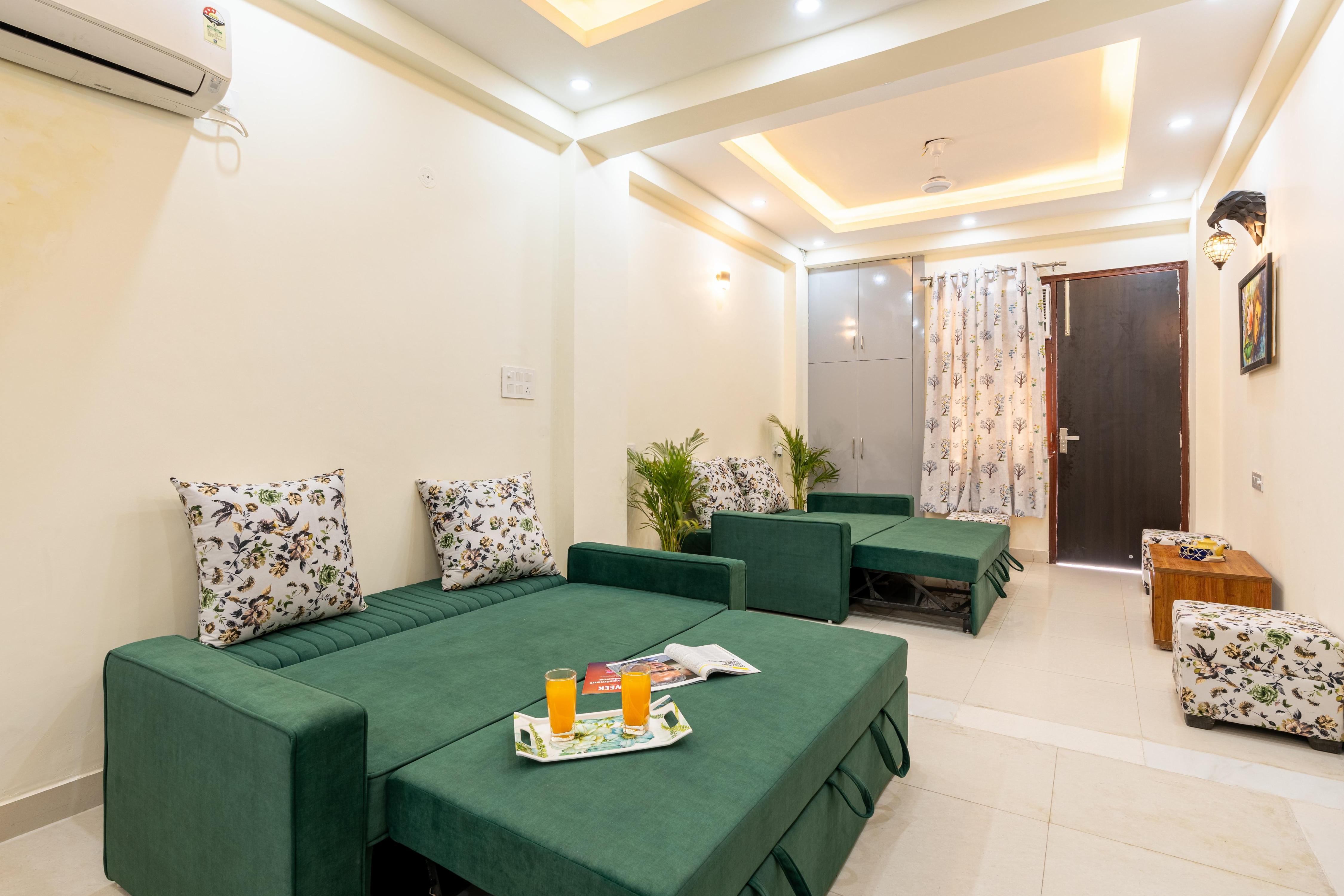 Homlee-Vasundhara 2BHK Flat- kitchen-Parking-Lift - Tap to explore photos