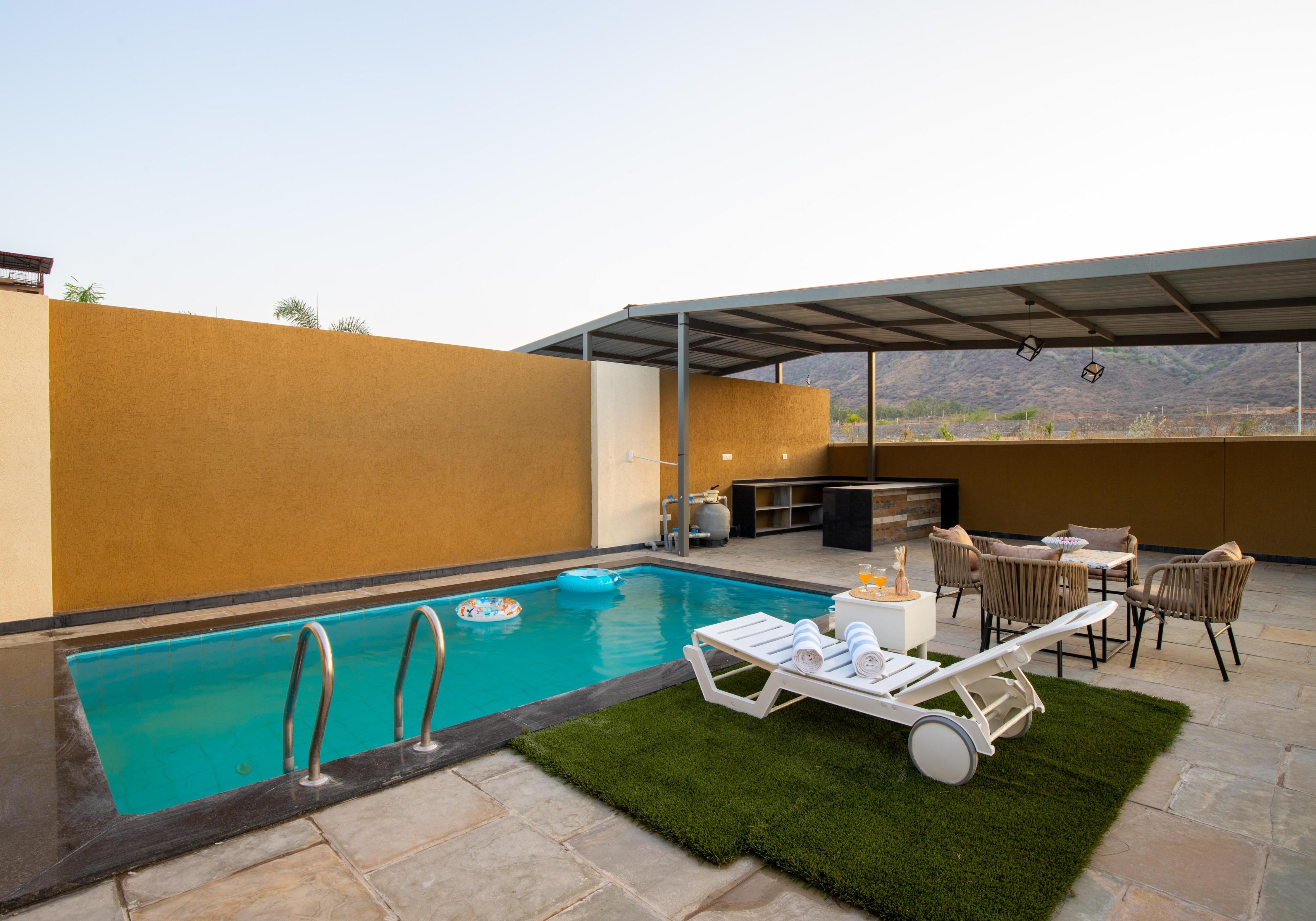 ELIVAAS Signature 2 BHK Villa with Pvt Pool | Heaven in Hills - Tap to explore photos