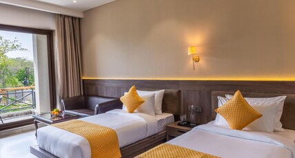 Shervani Pebbles & Pines Resort & Spa, Corbett Room Type - Premium Garden View Room Twin Bed