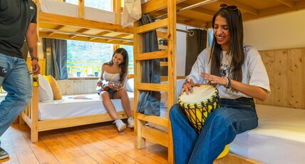 The Social Stays Kasol Room Type - Bed in 4 Bed Mixed Dormitory with Balcony Wing A