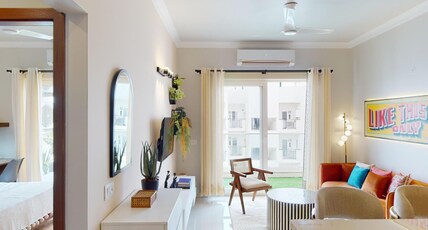 Priya Living Flower Valley Sohna Road Room Type - Deluxe 2 Bedroom Apartment with Air Purifier and Balcony