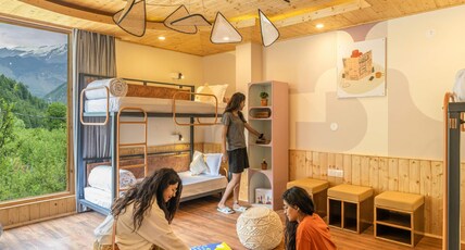 Zostel Old Manali (Goshal Road) Room Type - 1 Bunk Bed | 6 Bed Female Dorm | Shared en-suite washroom Zostel Old Manali (Goshal Road) Room Type - 1 Bunk Bed | 6 Bed Female Dorm | Shared en-suite washroom