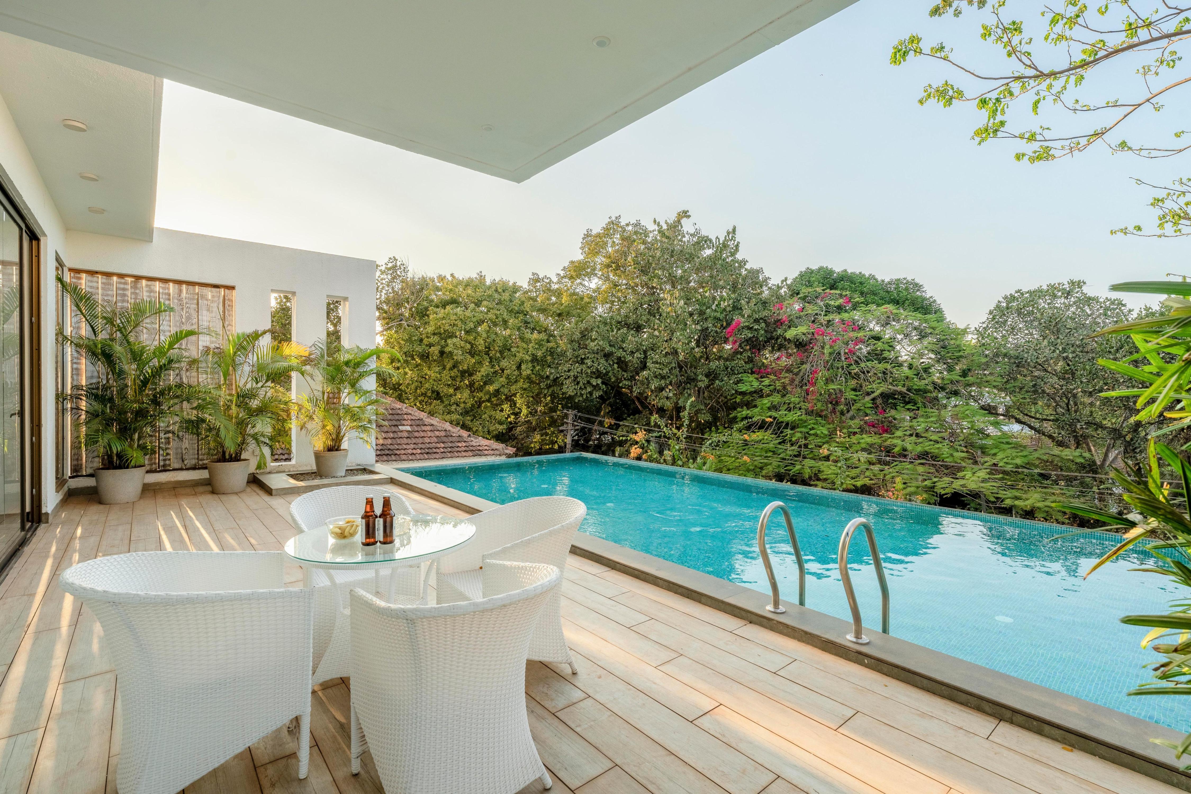 Hireavilla | Lazy Duck - Luxe 4BHK with Private Pool in North Goa - Tap to explore photos