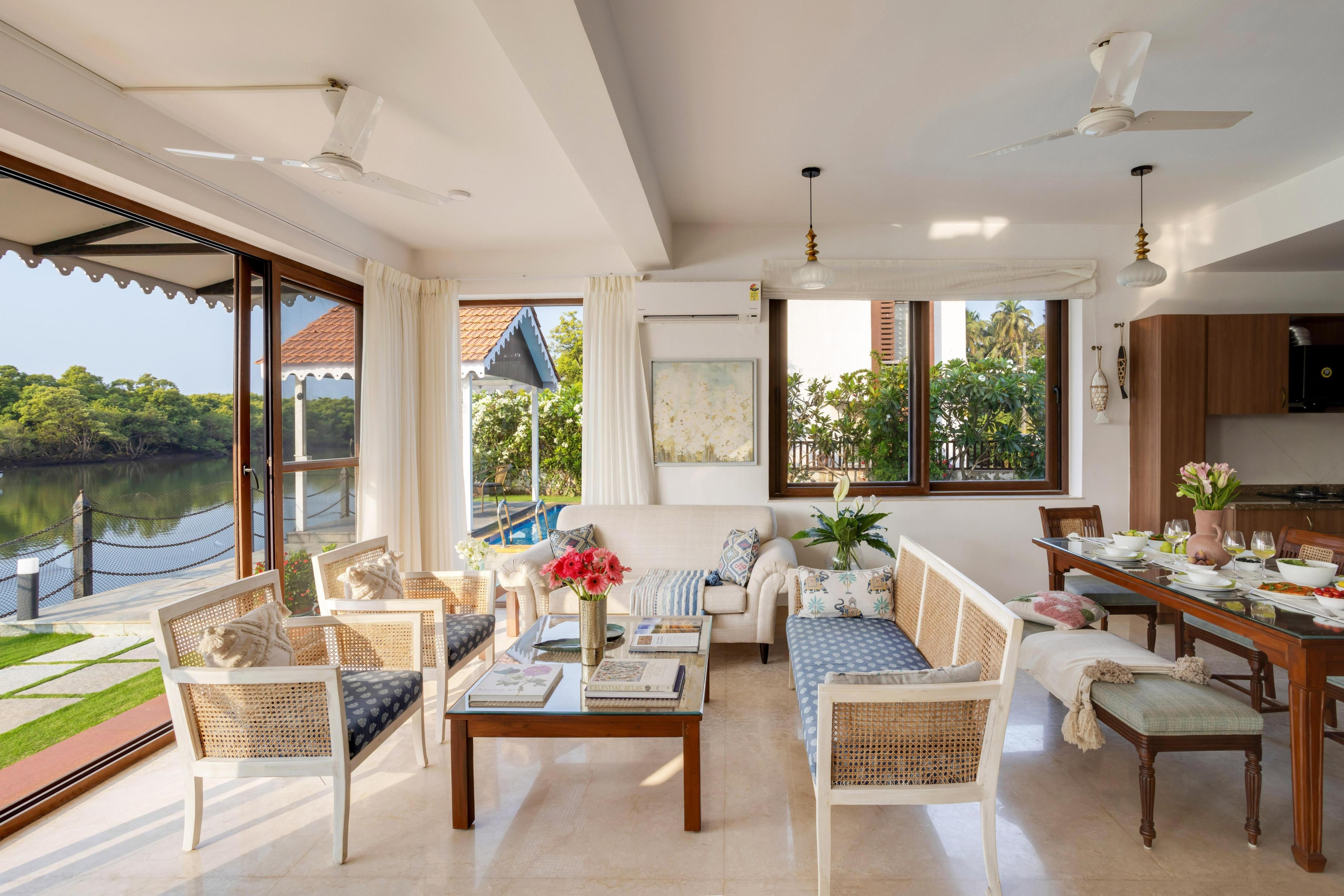 River House 3Bhk Riverfront Private Pool Villa - Tap to explore photos