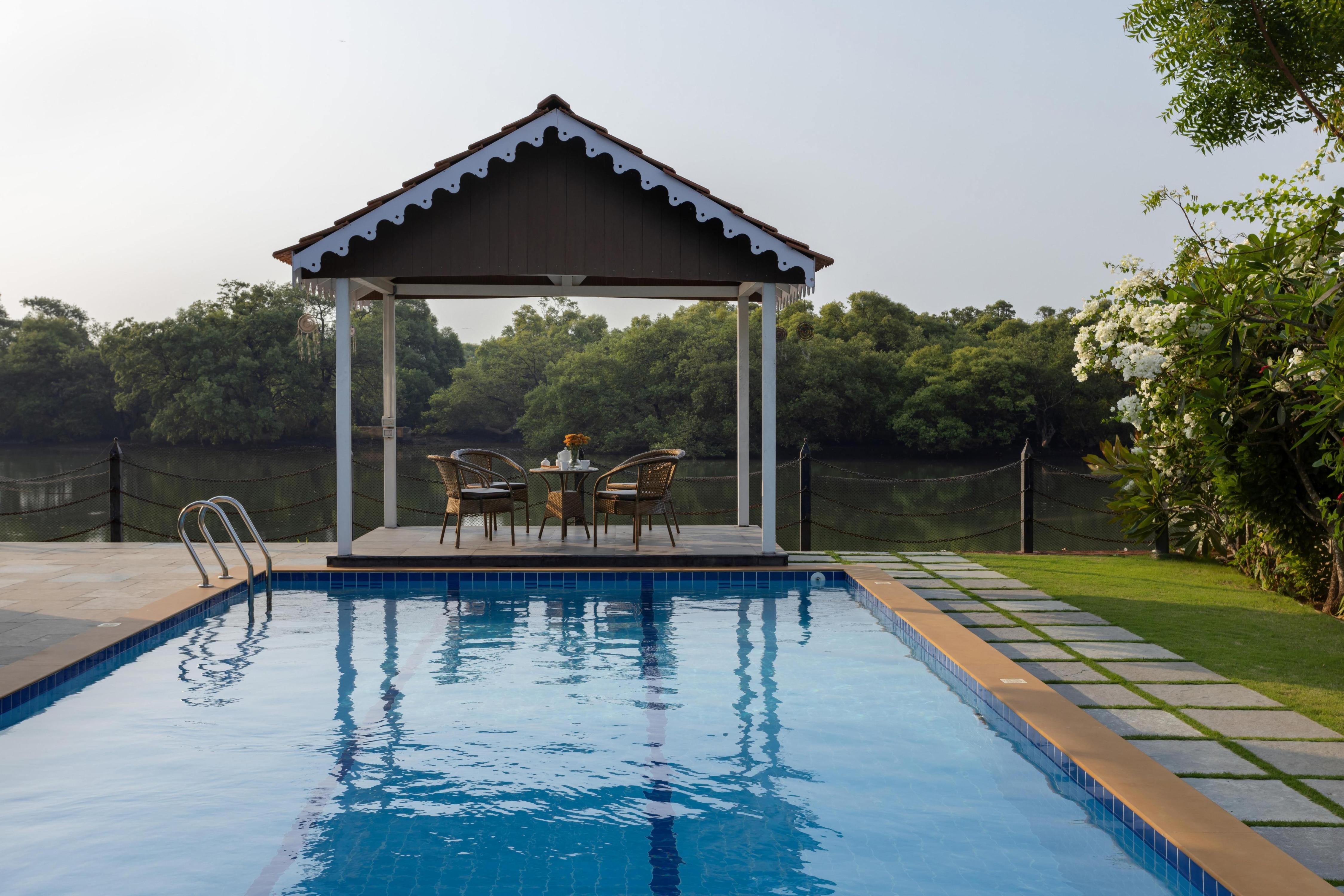 River House 3Bhk Riverfront Private Pool Villa - Tap to explore photos
