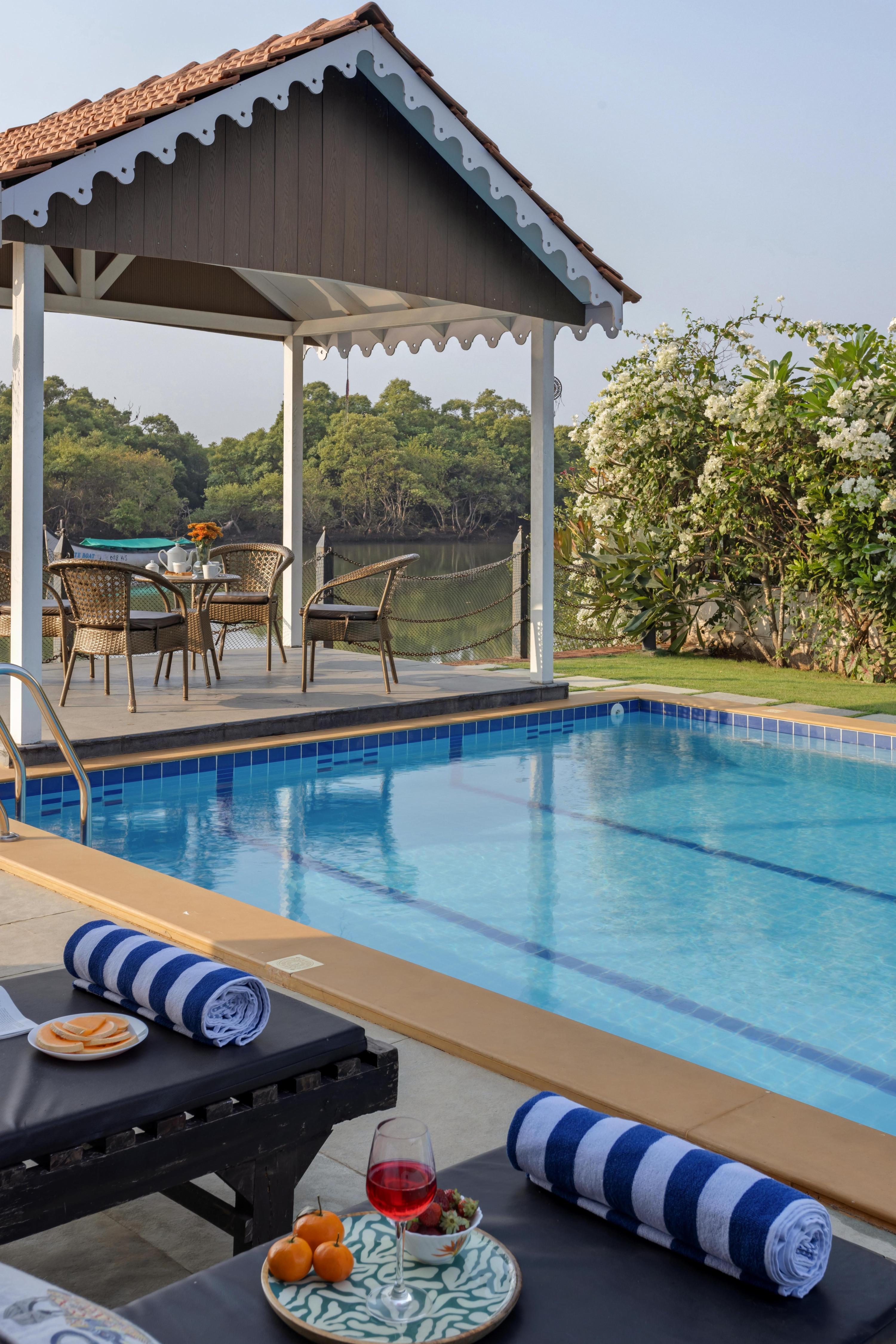 River House 3Bhk Riverfront Private Pool Villa - Tap to explore photos