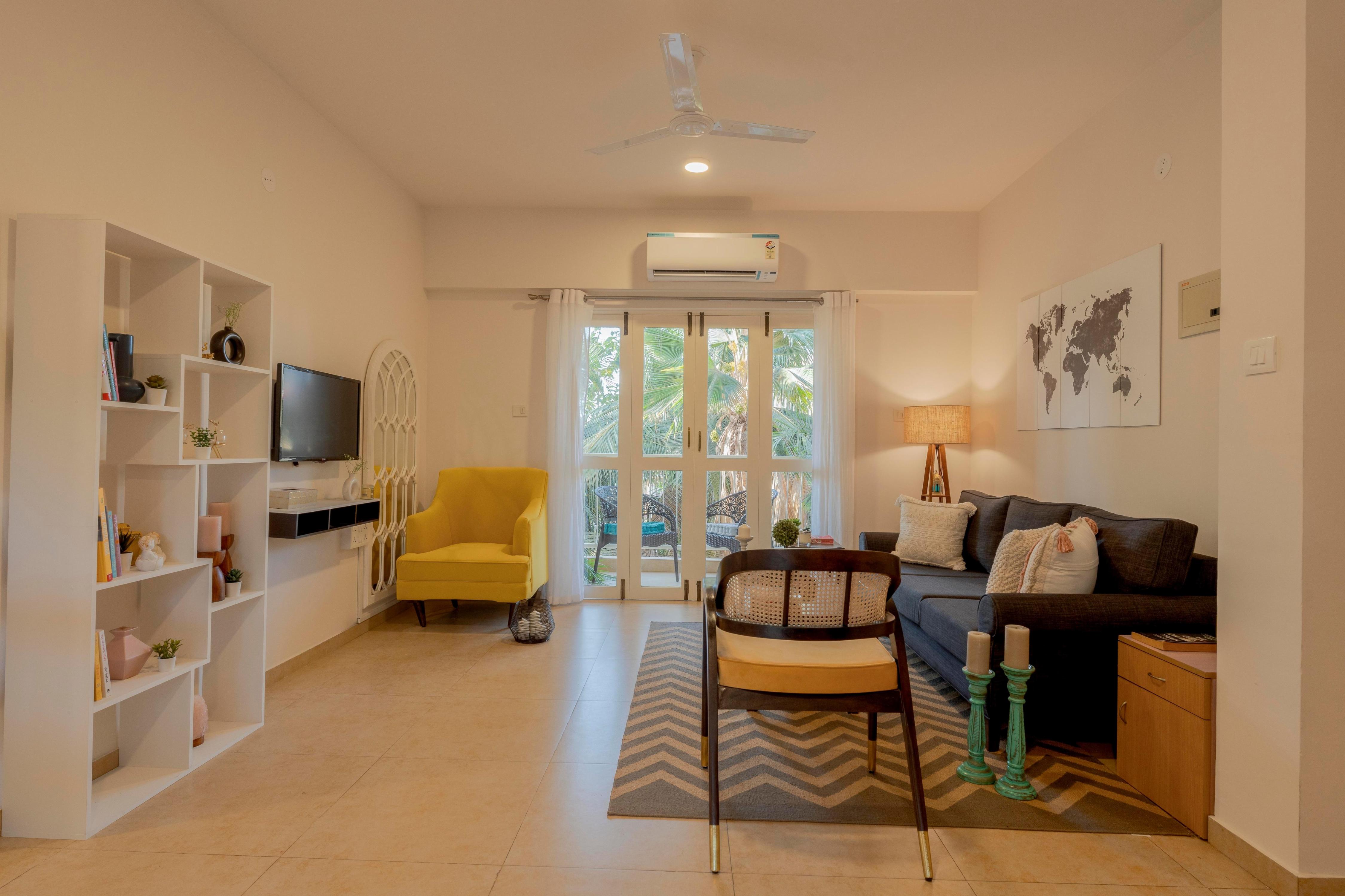 Staymaster Zest 2BHK in Arpora Nr Baga Pool - Tap to explore photos