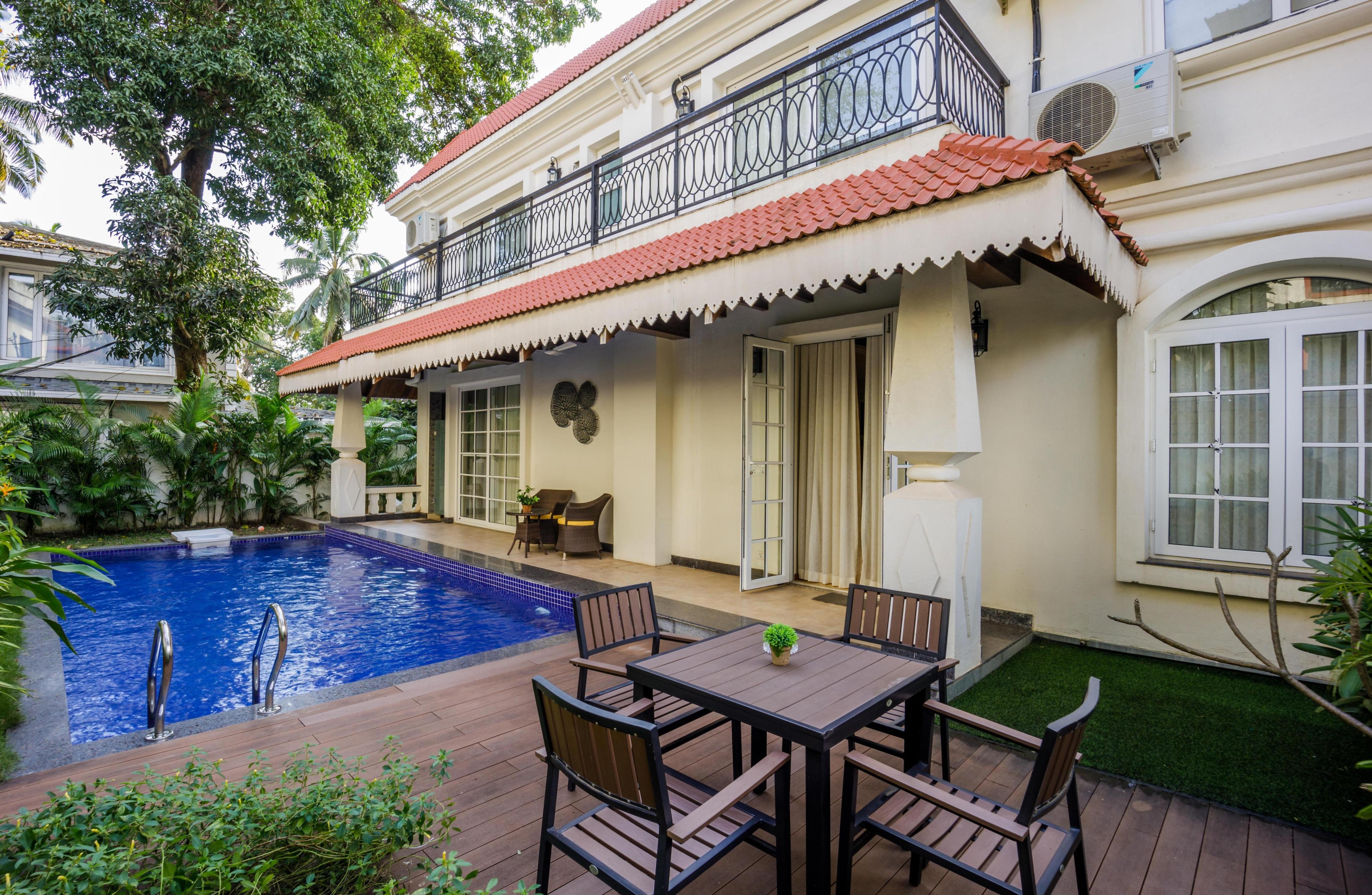 tisyastays | Villa Aradhana 4BHK Lux with Private Pool, Close to beach - Tap to explore photos