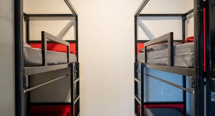 Trippr Mysuru Room Type - 4 Bed Female dorm AC Age limit - 18 to 35