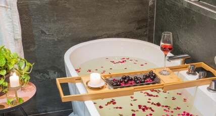 Solace Roots - Arjun Marg | Golf Course Road Room Type - Deluxe Room with Bath Tub