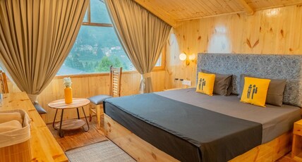 The Hosteller Old Manali, Manu Temple Room Type - Deluxe Double Room with Valley View