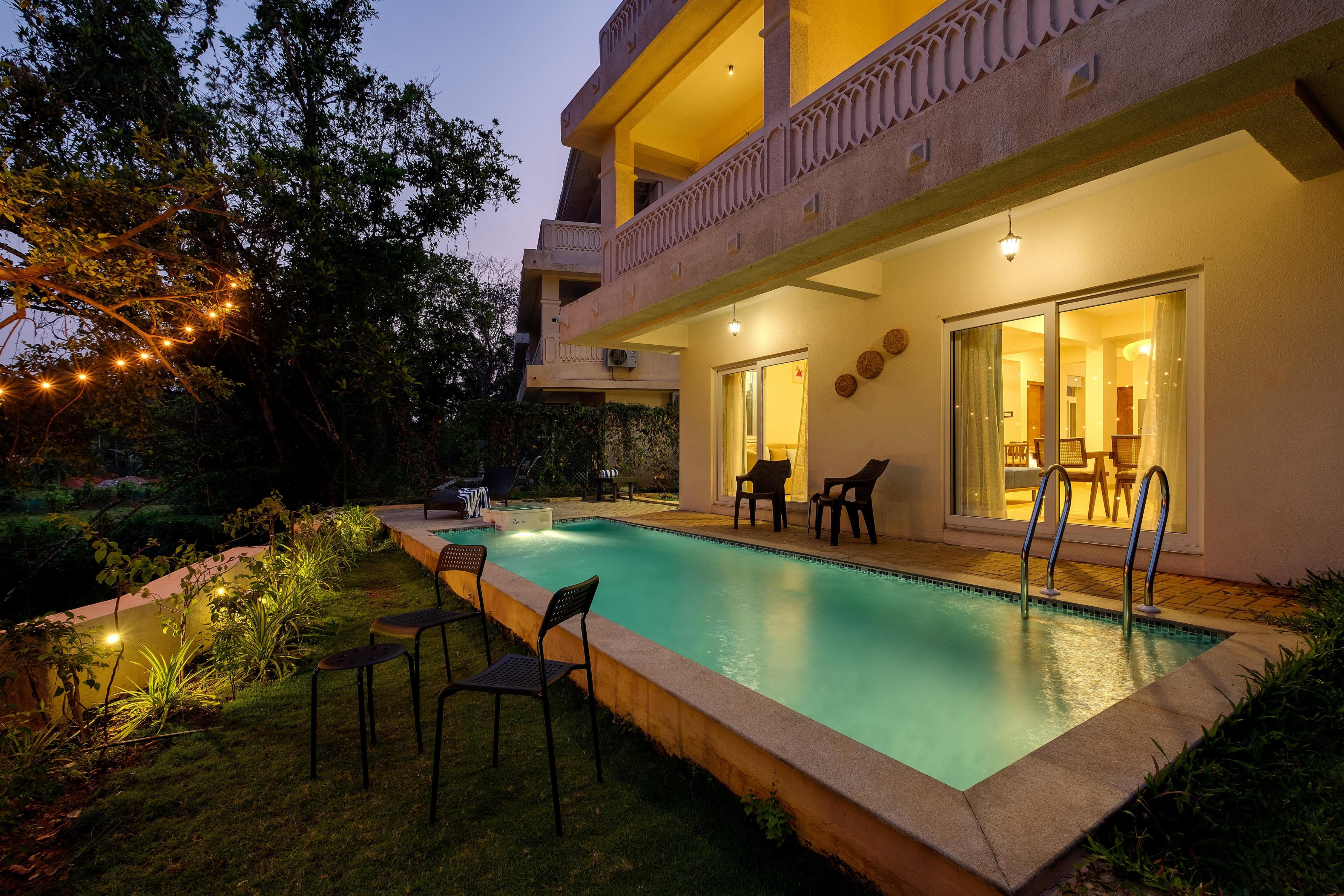 INA - The Paddy Life - 4BHK Private Pool Villa Siolim By Vio Stays, Goa - Tap to explore photos