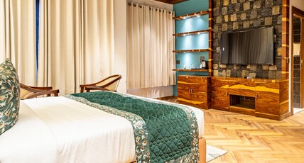 The Nathuli Manor | Pure Veg Stay | Near Mall Road with Free Parking & Shuttle Room Type - Nathuli Rustic Suite (Non Valley View) The Nathuli Manor | Pure Veg Stay | Near Mall Road with Free Parking & Shuttle Room Type - Nathuli Rustic Suite (Non Valley View)